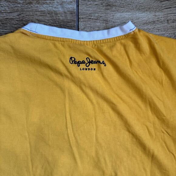 Pepe Jeans London UK W11 T Shirt 3XL Yellow - Picture 7 of 15
